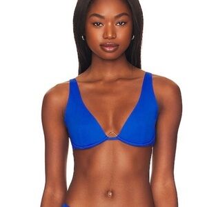 L*Space Fused Alana Bikini Top in  Royal Blue